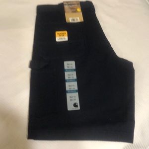 NWT Carhartt Rugged Flex Rigby Work Dungaree Shorts Relaxed Fit Size 36
